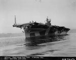 USS Yorktown (Essex-class) in the Puget Sound, Washington, United States, 6 Oct 1944.