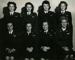 Eight WASP pilots assigned to Greenville AAF, Greenville, Mississippi, United States, Aug 1944. Deanie Bishop is in the front row, second from the right.