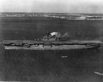 USS Essex at Hampton Roads, Virginia, United States, 1 Feb 1943. Photo 2 of 2.