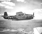 TBM-1C Avenger in flight, 1944-45, location unknown.