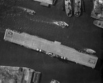 Franklin in the Elizabeth River, off Norfolk, Virginia, United States, 21 Feb 1944, photo 1 of 4