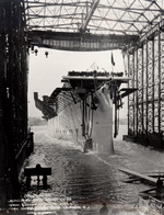 Launching of the Light Carrier Cabot, 4 Apr 1943, Camden, New Jersey, United States.