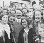 Adolf Hitler with young German women, 1930s