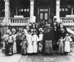 Puyi with his family and foreign visitors, date unknown