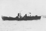 Japanese Navy landing ship No. 149 running trials off Yugeshima in the Inland Sea of Japan, 16 Feb 1944