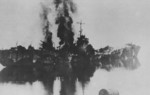 Destroyed Japanese Navy landing ship No. 159 in Ormoc Bay, Philippine Islands, 12 Dec 1944