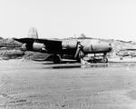 B-26 Marauder with the 73rd Bomb Squadron armed with a Mark XIII aerial torpedo at Fort Randall Army Airfield, Cold Bay, Alaska, 11 May 1942