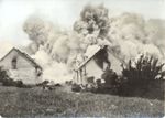 The houses of Lidice, Czechoslovakia burning, 10 Jun 1942.
