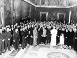 Pope Pius XII, Lemuel Shepherd, and others, Apr 1952
