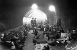 Londoners taking shelter in an underground train tunnel during the ‘Blitz,’ London, England, United Kingdom, 8 Oct 1940.
