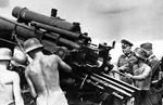 Colonel General Ernst Busch inspecting an 88mm anti-aircraft gun position, Germany, 3 Sep 1941.