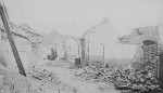 Damaged civilian homes, Jinan, Shandong Province, China, circa 4 May 1928, photo 1 of 8