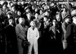 Hazel Ying Lee at an air show in Shanghai, China, 24 Sep 1936; note Shanghai mayor Wu Tiecheng behind Lee