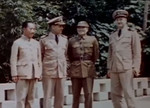 Dai Li, Milton Miles, and two other SACO officers, Chongqing, China, 1944