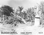 Destroyed building, Guadalcanal, late 1942