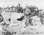US Marines fighting on Kwajalein, Marshall Islands, Jan-Feb 1944