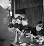 Chinese junior officers receiving instructions at the Chatham Gunnery School, England, United Kingdom, Aug 1945, photo 10 of 16