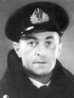 Portrait of British Naval Intelligence officer Lt Cdr Ewen Montagu RNVR, one of the principal architects of Operation Mincemeat, 1943.