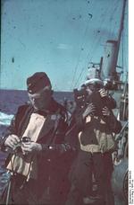 Horst Grund on the Black Sea off Romania, circa 1941