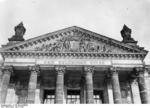 Inscript above the main entrance of the Reichstag building, Berlin, Germany, 1932
