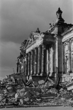 Ruined Reichstag building, Berlin, Germany, 1947