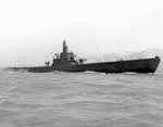 Submarine USS Sailfish off Mare Island Naval Shipyard, Vallejo, California, United States, 13 Apr 1943.