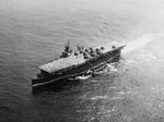 Light carrier USS Cabot steaming from Pearl Harbor, Hawaii, on her way to Eniwetok, Marshall Islands, 26 Jul 1945