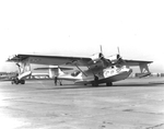 PBY-5 Catalina patrol plane of Patrol Squadron VP-5 at Norfolk, Virginia, United States, Mar 1941. Note the National Insignia on the nose which at this time were only put on the sides of planes in the Neutrality Patrols