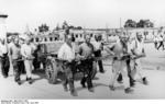 Prisoners at work, Dachau Concentration Camp, Germany, 28 Jun 1938