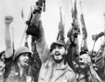 Fidel Castro and others with Johnson M1941 rifles, 1959