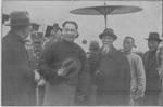 Wang Jingwei arriving at Ming Palace Airport, Nanjing, China, 18 Jan 1937, photo 2 of 2