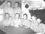 Officers aboard USS Burrfish, 1943-1944