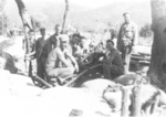 75mm howitzer and crew of US 5332nd Brigade (Provisional), Burma, 1945; Worack, Stinson, Moeller, Altland, King, Cennerini, and Barksdale