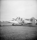 M.19 Master II aircraft at rest at the RAF (Belgian) Training School at RAF Snailwell, England, United Kingdom, 1940s