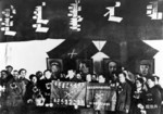 Acting Governor Ulaan Huu speaking at the founding of the Inner Mongolia region of Communist China, Suiyuan Province, China, May 1947