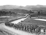 Chinese soldiers marching toward the Salween front during the Burma Campaign, 1943.