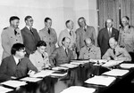 Air Chief Marshal Sir Charles Burnett with the Royal Australian Air Force Flying Personnel Medical Research Committee, circa 1941