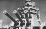 Forward turrets of USS New Mexico, 1930s