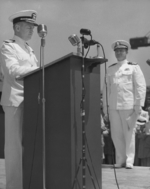 Commissioning ceremony of USS New Jersey, Philadelphia Navy Yard, Pennsylvania, United States, 23 May 1943, photo 15 of 25