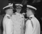 Commissioning ceremony of USS New Jersey, Philadelphia Navy Yard, Pennsylvania, United States, 23 May 1943, photo 12 of 25