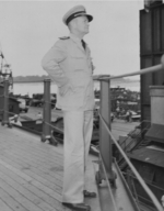 Captain Carl Holden aboard USS New Jersey, 1943-1945