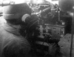 Type 96 Mark 4 Bo radio set inside of a Type 97 Cha-Ha tank, date unknown