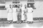 Members of the US Army Medical Detachment 1340, Fiji, 1942-1944; Harry Peters third from right