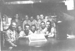 Birthday celebration, members of US Army Medical Detachment 1340, Fiji, 1942-1944