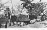 Postcard featuring a village on the Sigatoka River, Fiji, 1940s