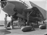 Avenger aircraft aboard HMS Illustrious just prior to Operation Transom, May 1944