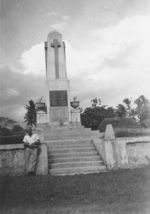 Monument at the Jone Wesle Church, Viseisei, Fiji, 1942-1944