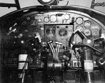Instrument panel and controls of a North American B-25 Mitchell bomber, except that this one is a PBJ-1 assigned to a United States Marine Corps bombing squadron, 21 Jul 1943.