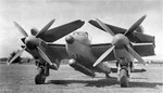 Experimental DeHavilland Mosquito “Sea-Mossie” with folding wings and torpedo mount for possible carrier use, Jun 1945 at Hatfield Aerodrome, Hertfordshire, England, United Kingdom. These did not go into production.
