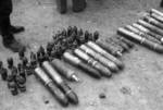 Captured Japanese weapons, Changde, Hunan Province, China, 25 Dec 1943